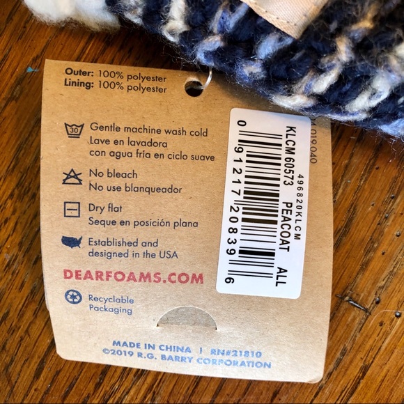 NWT Dearfoams slipper socks - Picture 4 of 6